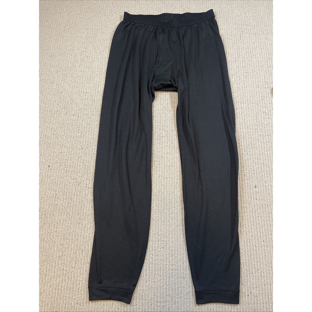 Patagonia Capilene Mens Medium Baselayer Pants Black Thermal Leggings